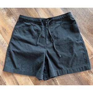 Crossroads Black Cotton Drawstring Shorts Size 8 Casual Summer